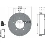 Brzdový buben TEXTAR 94037800