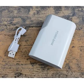 Mobilní telefon Záložní baterie Power Bank 12000mAh - bílá/šedá