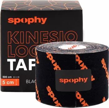 Tejpovací páska Spophy Kinesiology Tape 5 cm x 5 m černá