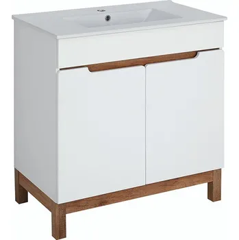 Koupelnový nábytek BPS-koupelny Koupelnová skříňka s keramickým umyvadlem Spok 80-2D