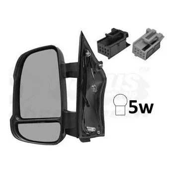 Auto zrcátko Vnější zpětné zrcátko VAN WEZEL 1651803