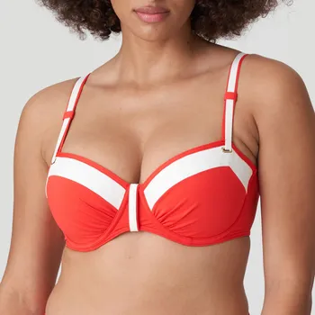 Dámské plavky Plavková podprsenka PRIMADONNA (4008516-03), Velikost 85F, Barva červená