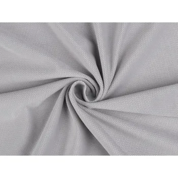 Velvet / Samet strukturovaný sv. šedý