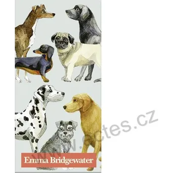 Papírový ubrousek IHR DOGS světle modrý papírový dekorační kapesníček na découpage psí plemena