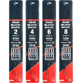 Nash Návazec Ring Blow Back Rig Micro Barbed 9,07 kg - Velikost 8