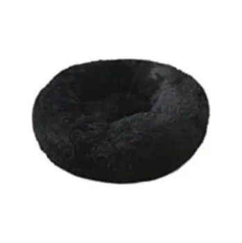 Pelíšek pro psa animALL Pelíšek plyš kulatý černý 60 cm