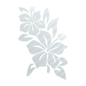 Samolepící dekorace SAMOLEPKA Květina dekor 033 pravá ibišek (51 - 3D karbon bílý) NA AUTO, NÁLEPKA, FÓLIE, POLEP, TUNING, VLASTNÍ TEXT, TISK, AUTOSAMOLEPKY.cz, POLEPY, OBRÁZEK, LOGO, SAMOLEPKY