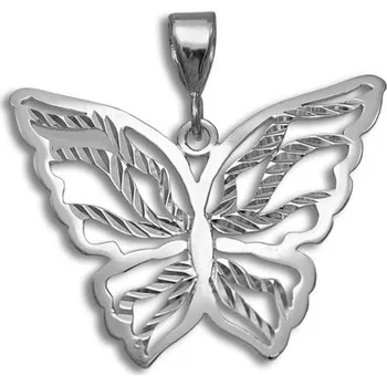 Přívěsek GEMMAX Přívěsek Nejkrásnější Zlatý Motýl – zlatý šperk ryzosti 585/1000 v Dárkovém balení s Certifikátem GLPWN-81211