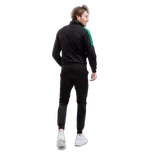 tepláková souprava givova Revolution černá/zelená 1013 XL