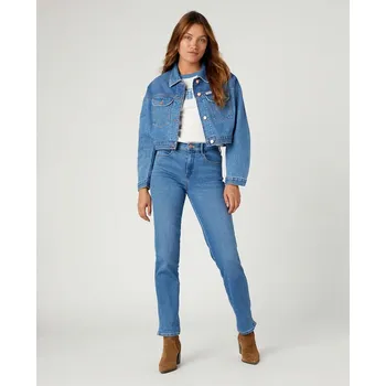 Dámské oblečení Dámské rifle WRANGLER W26RCY37N STRAIGHT AURELIA Velikost: 36/30 Tričko zdarma při nákupu nad 3000,-!