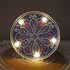 Diamantové malování Diamantové malování LED lampička mandala 15 cm modrá/fialová