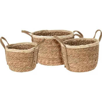 Květináč PROGARDEN Obal na květináč sada 3 ks pletený TOSCANA KO-MA1000400