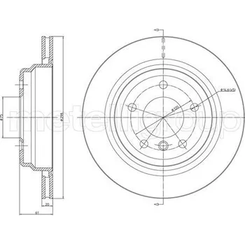 Brzdový kotouč Brzdový kotouč CIFAM (800-398C)