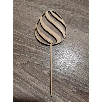 Velikonoční dekorace Dřevěný velikonoční zápich č.10 - kraslice