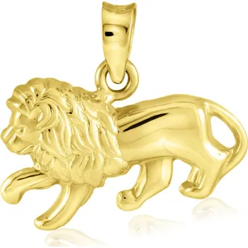 Přívěsek GEMMAX Zlatý přívěsek Lev GUPYN-33051 Zlatá