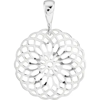 Přívěsek GEMMAX Přívěsek Mandala z bílého zlata – zlatý šperk ryzosti 585/1000 v Dárkovém balení s Certifikátem GLPWN-81201