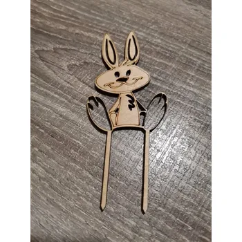 Velikonoční dekorace Dřevěný velikonoční zápich č.02 - zajíček