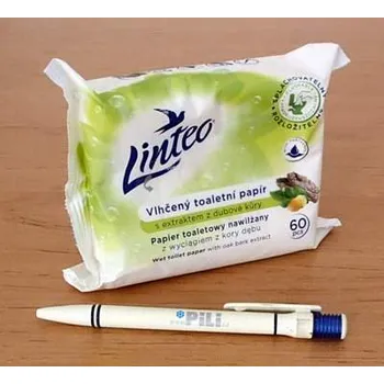 Toaletní papír Linteo vlhčený 60ks s dubovou kůrou