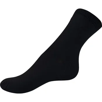 Pánské ponožky VTR Bavlněné ponožky s ionty stříbra - Černé Velikost: 38-39