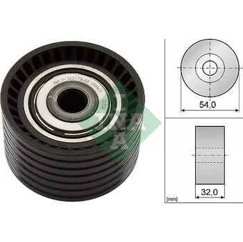 Auto-moto Vratná/vodicí kladka, ozubený řemen INA 532 0774 10