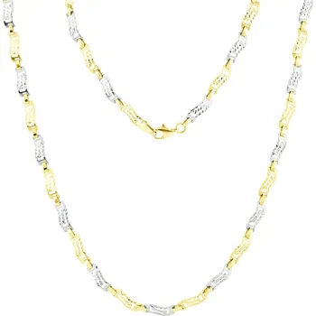 Náhrdelník GEMMAX Dámský zlatý náhrdelník s řeckým vzorem délka 42 cm – zlatý šperk ryzosti 585/1000 v Dárkovém balení s Certifikátem GLNCN-42-88831