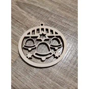 Vánoční ozdoba Dřevěná vánoční ozdoba č.06 - zvonky Velikost: 70