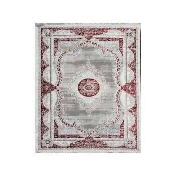 Koberec JAKS KOBEREC S KRÁTKÝM VLASEM LUXESS ČERVENO-ŠEDÝ 10137A Rozměry: 120 x170