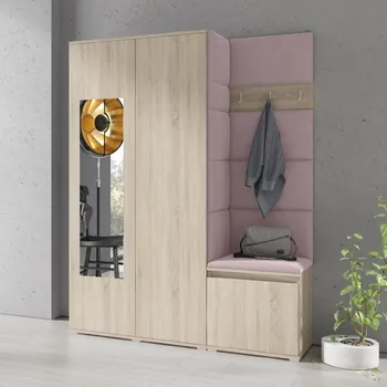 Předsíňová stěna Předsíňová stěna Emi 11 - sonoma Barva panelů: Pastelová růžová - Trinity 19