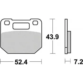 Brzdová destička Ferodo Brzdové destičky Ferodo FDB437P