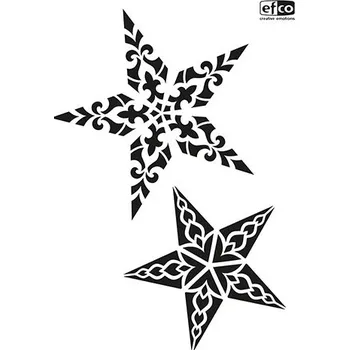 Šablona Efco, A4 - Hvězdy