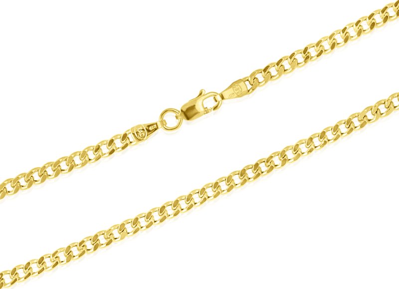 GEMMAX Original – garance kvality Luxusní zlatý řetízek Panzer – šířka 3,1 mm, délka 65 cm – žluté zlato 585/1000 GUCYN-65-32131 – v dárkovém balení s Certifikátem ryzosti