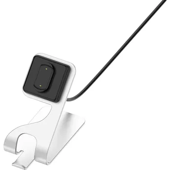 Ostatní příslušenství k chytrým hodinkám eses Nabíjecí stojánek pro Amazfit GTR 3,4, GTS 3,4 a T-Rex 2 - Stříbrný