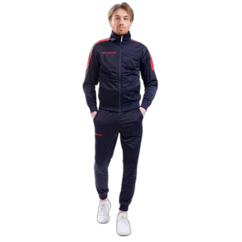tepláková souprava givova Revolution tmavě modrá/červená 0412 4XS
