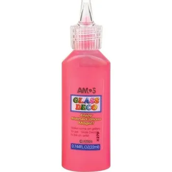 Výtvarná barva Barvy na sklo 22 ml - 4. ČERVENÁ