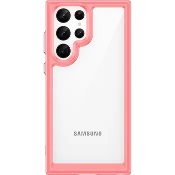 Pouzdro na mobilní telefon Beweare Outer Space obal na Samsung Galaxy S22 Ultra - červený