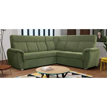 Sedací souprava ALFASHOP CALGARY II sedačka vysoká zelená ROH: PRAVÝ