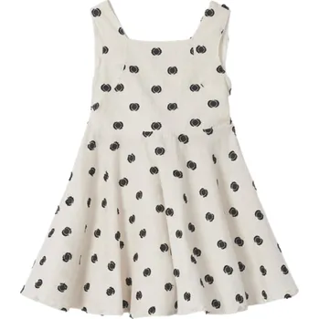 Kojenecké šaty MAYORAL dívčí šaty s vyšívanými bavlněnými motivy smetanová vel. 122 cm