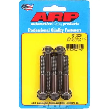 Šroub 5/16 "- 24 x 2.000 hex černý oxid šrouby" (5ks)