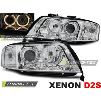 Přední světlomet XENONOVÁ PŘEDNÍ SVĚTLA ANGEL EYES CHROME pro AUDI A6 06.01-05.04
