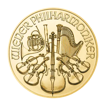 Sběratelství Zlatá mince Wiener Philharmoniker 1/2 oz (Zlatá investiční mince)