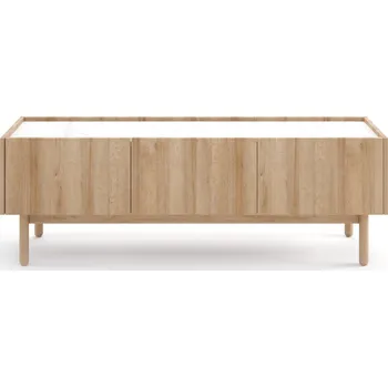 Televizní stolek PSK Televizní skříňka BORA, Riviera/Marmur Bianco 144 cm