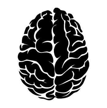 Samolepící dekorace SAMOLEPKA Mozek 001 levá (01 - černá) NA AUTO, NÁLEPKA, FÓLIE, POLEP, TUNING, VLASTNÍ TEXT, TISK, AUTOSAMOLEPKY.cz, POLEPY, OBRÁZEK, LOGO, SAMOLEPKY