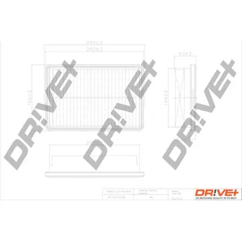 Vzduchový filtr Vzduchový filtr Dr!ve+ DP1110.10.0708