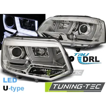 Přední světlomet PŘEDNÍ SVĚTLA U-LED CHROM pro VW T5 2010-2015