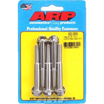 Šroub 5/16 "- 18 x 2.500 hex SS šrouby"