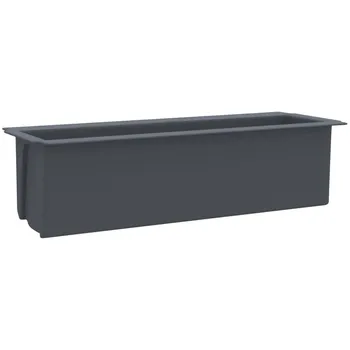 Truhlík Květinové truhlíky na europalety 318302 12 ks 36 cm šedé