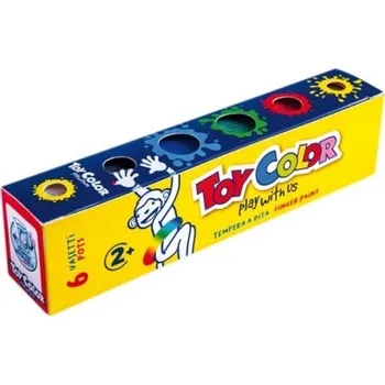 Vodová barva Prstové barvy TOY COLOR 6 barev 25ml