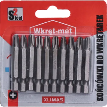 Bit Klimas 10 dílny blister bitů PH3, délka 50mm