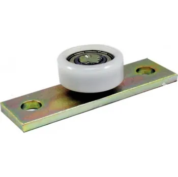 Pojezdové kolečko KOVIAN, s.r.o. Polyamidové vodící kolečko D-43, d-13, B-35, celková délka 120mm, s ložiskem