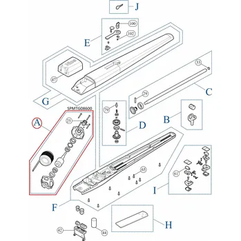 NICE SPMTG08600 motor 230V pre pre TO4/5